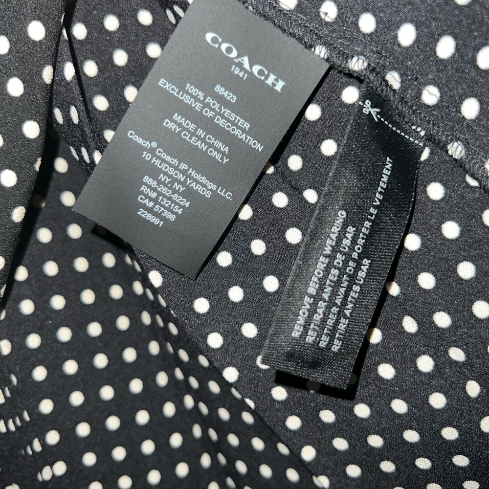 Coach Micro Dot Dot Pleated Skirt - Picture 6 of 6
